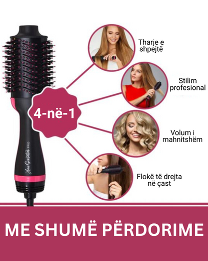 Brusha për flokë 4në1