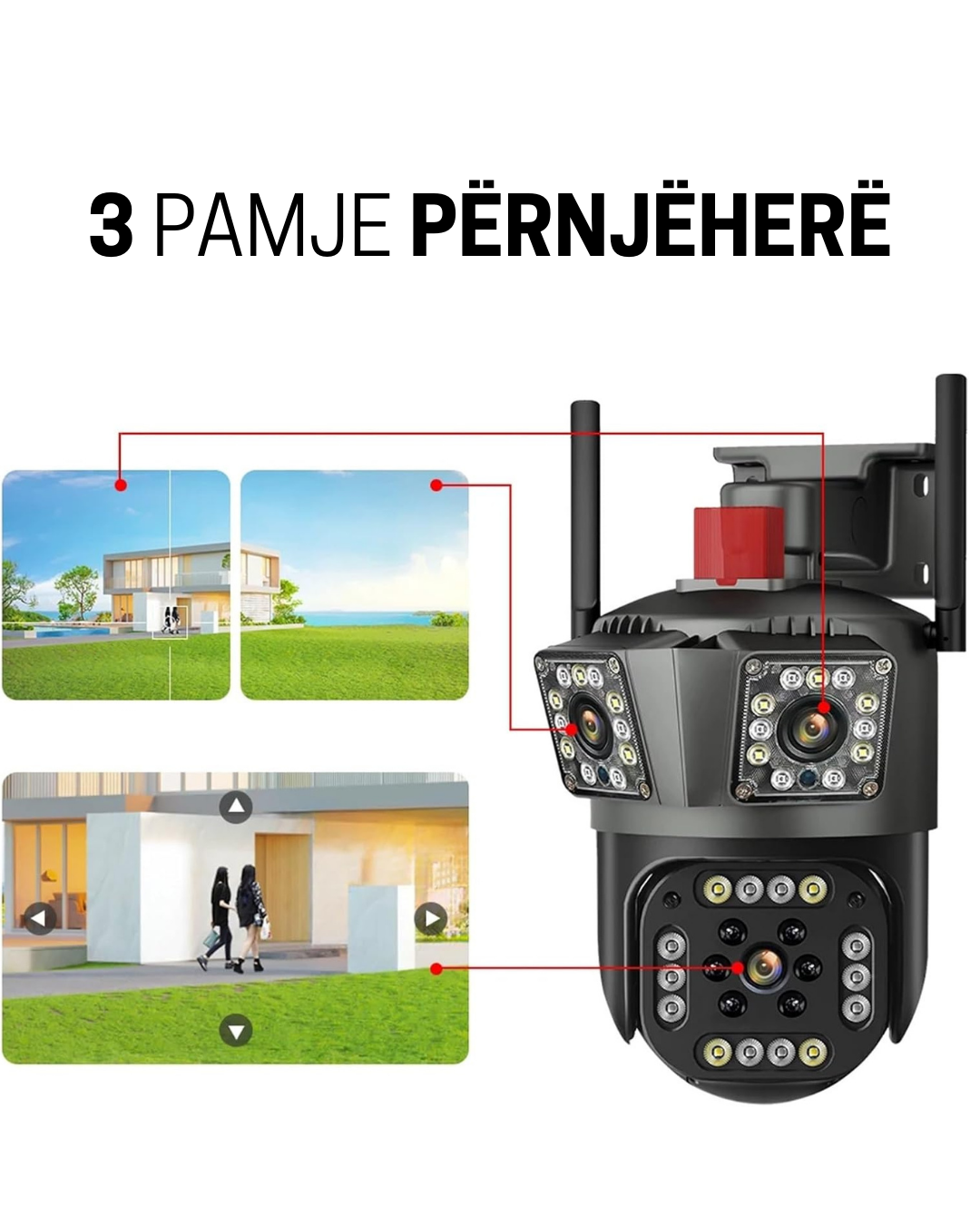 Kamerë sigurie 6K 12MP me 3 lente [SM1]